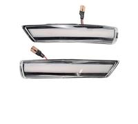 MALTAY Indicatori Di Direzione Dinamici Nello Specchietto Per Ford Per Focus Per Mk2 Per Mk3 Per Mondeo Per Mk4 Indicatori A LED Specchietti Laterali Ripetitori Lampeggio Sequenziali(White-Yellow)