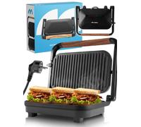 MalTec Griglia a Contatto Griglia Elettrica Panini Griglia Pieghevole SM1500W...
