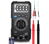 Maltec Multimetro Digitale Misuratore di Corrente LCD Tester Set Fili NCV