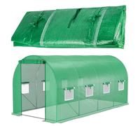 MalTec Pellicola Copertura di Ricambio per Tunnel da Giardino 10m² Serra 2,5x...