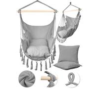 MalTec Poltrona Sospesa Poltrona da Giardino Brasiliana Cocoon Sedia con Cusc...