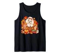 Maltese Foglie Autunnali zucche Cane d'Autunno Canotta