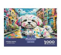 Maltese Jigsaw Puzzle,1000 Pezzi Classici, Per Adulti E Bambini A Partire Da 12 Anni Giochi Educativi Giocattoli Sfida Impossibile - Decorazione Della Casa 70x50cm/1000pcs