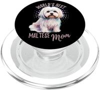 Maltese Mamma Adorabile Prezioso cane maltese Mama PopSockets PopGrip per MagSafe