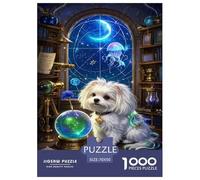 Maltese Puppy Puzzle Impossible 1000 Pezzi Decorazione Per La Casa. Rilassamento E Intelligence Per Adulti E Bambini Da 12 Anni 70x50cm/1000pcs