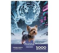 Maltese Puppy Puzzle Impossible 1000Pcs Decorazione Per La Casa. Giochi Rilassamento E Intelligence Per Adulti E Bambini Da 12 Anni 70x50cm/1000pcs