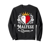 Maltese Queen Malta Flag Proud Maltese Woman Felpa