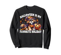 Maltese Shih Tzu Graphic Halloween Is My Favorite Holiday Felpa