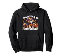 Maltese Shih Tzu Graphic Halloween Is My Favorite Holiday Felpa con Cappuccio