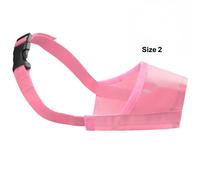 Maltese Terrier Cane Museruola Rosa Nylon Aiuto Addestramento Anti Morso Barking