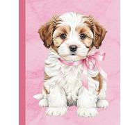 Maltipoo Composition Notebook: Wide Ruled Lined Paper, 7.5 x 9.25, 110 Pages | Cute Pink Coquette Puppy Notebook with Bow for Girls, Teens & Adults: ... Notes, Journaling, Lists & Daily Writing