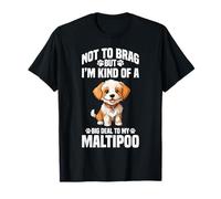 Maltipoo - Cucciolo proprietario di Maltipoo, per non vantarsi degli amanti degli animali domestici Maglietta
