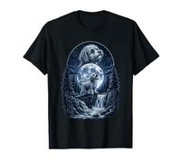 Maltipoo Dog Howling to The Moon Funny Meme 90's Men Women Maglietta