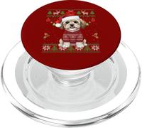 Maltipoo, maglione natalizio con cane che indossa un brutto maglione natalizio PopSockets PopGrip per MagSafe