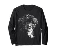 Maltipoo - Ritratto di Cane con Volto di Maltipoo Maglia a Manica