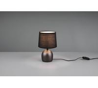 Lampada MALU in ceramica con paralume acciaio antico R50802667