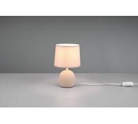 Lampada MALU in ceramica con paralume beige R50802644