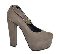 Malu Shoes Tronchetto Donna Grigio Cinturino alla Caviglia (37 EU)