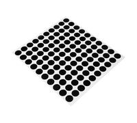 MALUGOGO 100 adesivi oscuranti autoadesivi per animali domestici, 10 mm, per occhiali intelligenti, oscuramento della luce, fogli semi-LED per elettronica ed elettrodomestici, protezione degli occhi