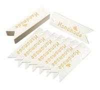 MALUGOGO 100 Pezzi Etichette per Regali Bianche in Carta con Fori Semplici da Usare per Biglietti di Ringraziamento e Decorazioni per Giorno del Ringraziamento