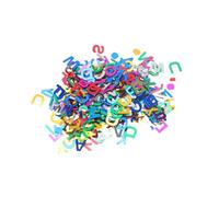 MALUGOGO 10500 Pezzi Confettini a Forma di Lettere in Plastica per Decorazioni Tavola Compleanno e Party, senza Glitter che Cadono, Accessori Creativi per Inviti e Fai da Te, 45g