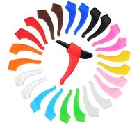 MALUGOGO 12 Paia Paraorecchie Antiscivolo in Silicone Multicolore per Occhiali, Coprigambe di Fissaggio per Montature, Supporto Antiscivolo per Sport e Uso Quotidiano