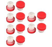 MALUGOGO 12 Tappi di Chiusura per Bottiglie di Bevande in Silicone e Plastica, Set da 12 Pezzi Design Rotondo, Tappi di Tenuta Riutilizzabili per Bottiglie di Vetro, Colore Colore Casuale