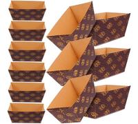 MALUGOGO 25 Pirottini di Carta per Torta Mousse Resistenti Alte Temperature, Mini Teglie per Plumcake 80x40x40mm, Vassoio di Carta per Torte Impilabile per Casa e Ristorante