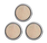 MALUGOGO 3 Pezzi Base per Pulsante di Tromba e Tuba in Metallo Beige con Design Versatile e Chiusura a Scatto Sicura, Accessorio Musicale Elegante per Strumenti a Fiato