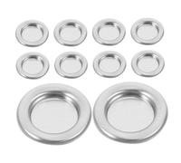 MALUGOGO 30pcs Piccolo in Lega di Alluminio Incenso Bruciatore di Cono di Incenso Vassoio Leggero Portatile Desktop Piatto Porta Incenso per la Decorazione Dom