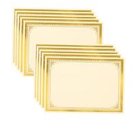 MALUGOGO 35 pezzi Carta Certificato Vuota con Stampa e Scrittura Carta Pergamena Elegante per Diplomi Premi e Certificati Formato per Cerimonie e Riconoscimenti