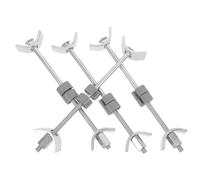 MALUGOGO 4 connettori in metallo resistente per piani di lavoro da cucina, mobili, bulloni, dadi di fissaggio con design a mezza luna, per piani di lavoro stabili per superfici sicure della cucina