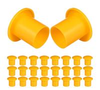 MALUGOGO 40 Tappi Protettivi per Barre D’armatura in Plastica Gialla 16-25mm, Cappucci Copribullone Rinforzati per Cantieri Edili, Copertura Sicura e Resistente per Protezione Filettature
