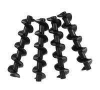 MALUGOGO 4pezzi Albero Spirale per Fontana di Cioccolato in Plastico Nero Struttura a Spirale per Sostituzione e Flusso Liscio per Feste in Casa e Piccoli Ambienti Commerciali