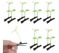 MALUGOGO 50 Pezzi Fermagli Capelli Neonata Piccoli e Carini Clip Capelli Bambina con Design Germogli di Fagioli Pratici Accessori per Acconciature Dolci e Comode