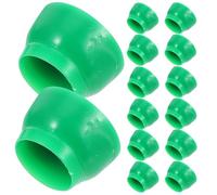 MALUGOGO 50 Pezzi Tappi di Plastica Verdi M10 per Dadi e Bulloni, Protezione Sicura per Attrezzature da Parco Giochi, Facile Installazione e Miglioramento Estetico per Area