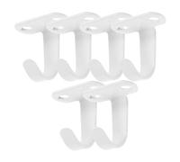 MALUGOGO 6 Ganci da Soffitto in Ferro di Colore Chiaro per Appendere Piante Sospese, Appendiabiti da Parete e Ganci per Casa, Cucina e Bagno Montaggio a Vite Facile e Resistente, Set da 6