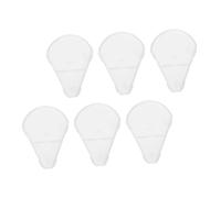MALUGOGO 6 Pezzi Copripennello per Pennelli da Cosmetica in Plastica Abs, Protezione Leggera e Portatile per Pennelli Viso come Pennello Highlighter