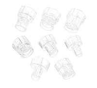 MALUGOGO 8 mini punte di ricambio in plastica per macchina di aspirazione facciale per ossigeno, piccole bolle trasparenti, accessori per la pulizia dei dispositivi per la cura della pelle in