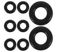 MALUGOGO 8 Paia Ganci auricolari per occhiali in silicone occhiali auricolari Suggerimenti per il tempio ganci per le orecchie in vetro Black