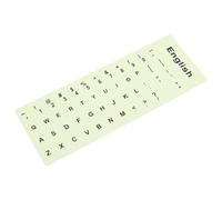 MALUGOGO Adesivi fluorescenti per tastiera inglese Glow in the Dark per laptop e desktop, foglio adesivo fluorescente per tastiera per uso notturno