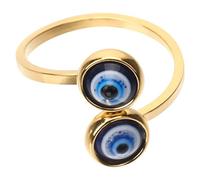 MALUGOGO Anello Aperto Occhi Demone per Donne in Lega Oro, Comodo da Indossare e Adatto alla Maggior Parte delle Dita, Stile Vintage Elegante per Feste e Vacanze
