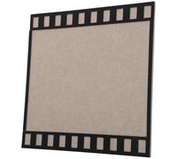 MALUGOGO Bacheca in Feltro Cornice Portafoto 40x40 Cm Vintage a Forma di Pellicola per Esposizione e Organizzazione Note, per Pareti Decorative