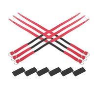 MALUGOGO Cinghie elastiche nere per tacchi alti, regolabili, antiscivolo, stringicatacco antiscivolo per pompe e scarpe da festa, Rosso, 35.50X1.50X0.50CM