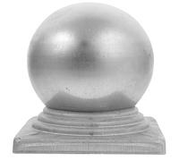 MALUGOGO Copertura da Installare Pali Zincato per Recinzione a in Argento, Cappello Forma di Sfera Facile Leggero Eleganti e Semplici Recinzioni Domestiche