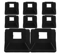 MALUGOGO Copribase per Ringhiera in Plastica Resistente 20x20 Mm, Set 8 Pezzi Tappo Decorativo e Copertura Protettiva per Pali di Terrazze, Installazione Rapida senza Attrezzi, Adatto