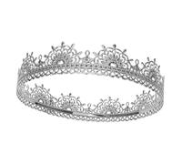 MALUGOGO Corona Re Vintage in Antico per Uomo Accessorio Cosplay e Compleanno Copricapo Elegante e Resistente per Teatro e Feste