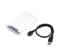 MALUGOGO Custodia Esterna per Hard Disk 2.5 Pollici USB 3.0 Protocollo Uasp, Design Sottile in Abs, Supporta Hdd e SSD Fino a 3tb