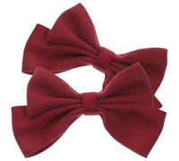 MALUGOGO Fermagli per Scarpe Fiocco 2 Pezzi, Clip Rimovibili in Stoffa e Lega, Versatili per Borse e Clutch, per Occasioni Speciali la Festa della Mamma