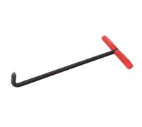 MALUGOGO Gancio di copertura a T resistente con manicotto protettivo resistente alla ruggine per porte scorrevoli e coperture di scarico, robusto tondo per cemento armato per un facile uso esterno